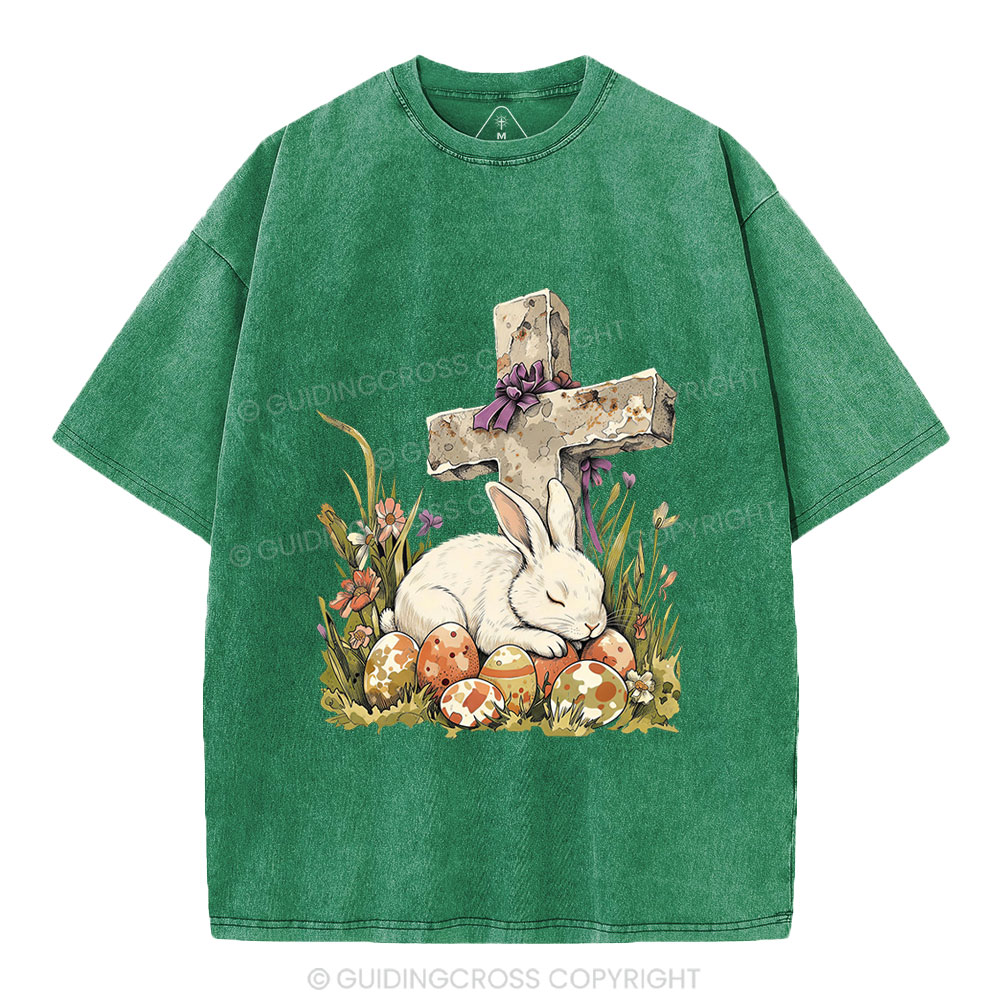 He is Risen Christian Washed T-Shirt