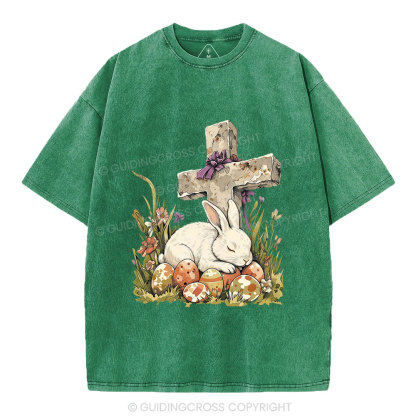 He is Risen Christian Washed T-Shirt