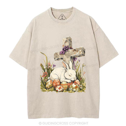 He is Risen Christian Washed T-Shirt