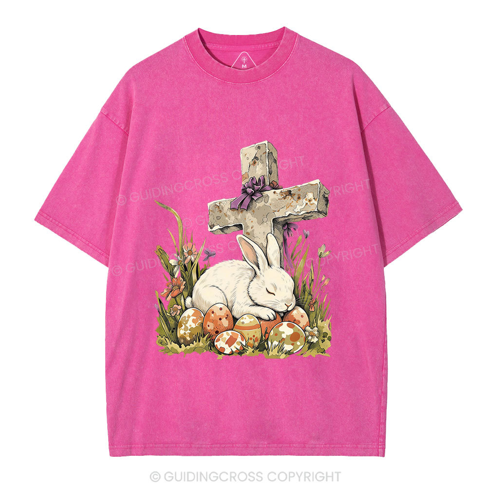 He is Risen Christian Washed T-Shirt