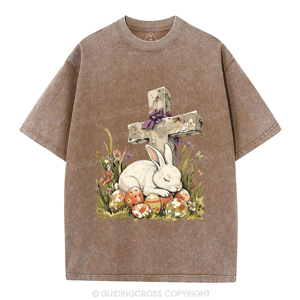 He is Risen Christian Washed T-Shirt