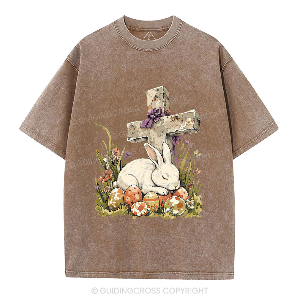 He is Risen Christian Washed T-Shirt