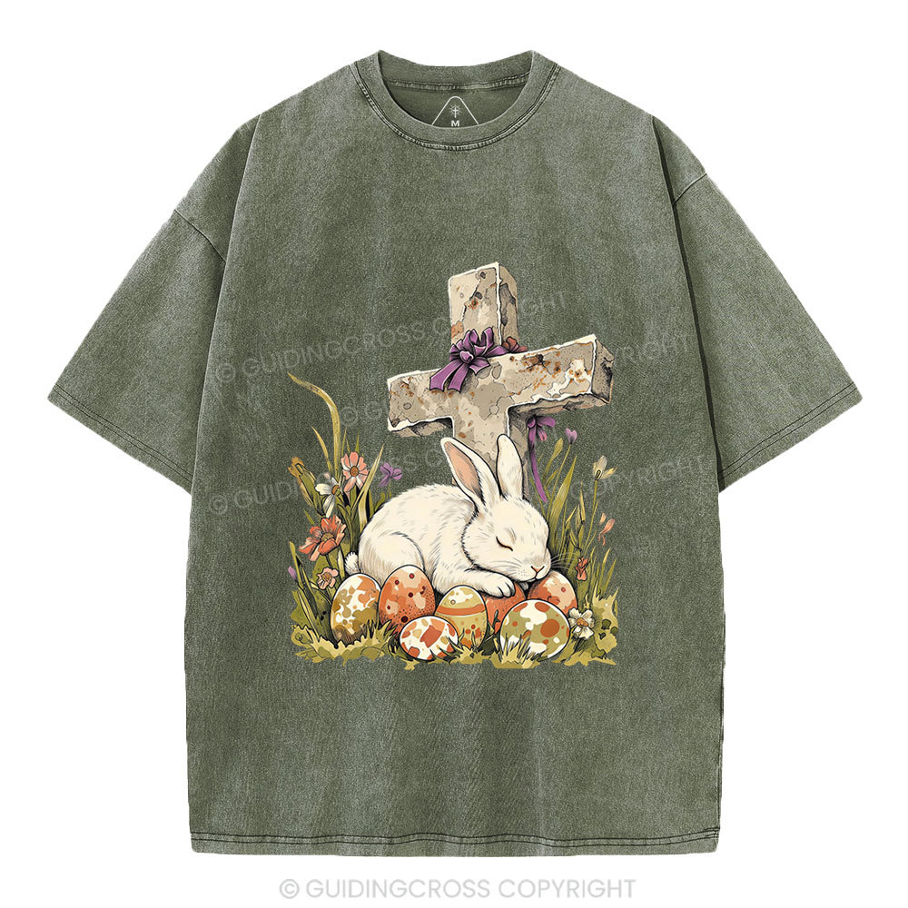 He is Risen Christian Washed T-Shirt