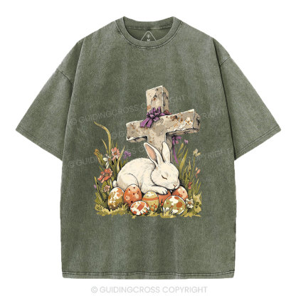 He is Risen Christian Washed T-Shirt