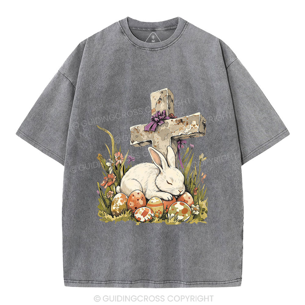 He is Risen Christian Washed T-Shirt