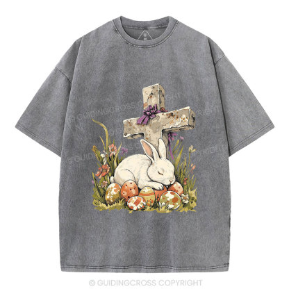 He is Risen Christian Washed T-Shirt