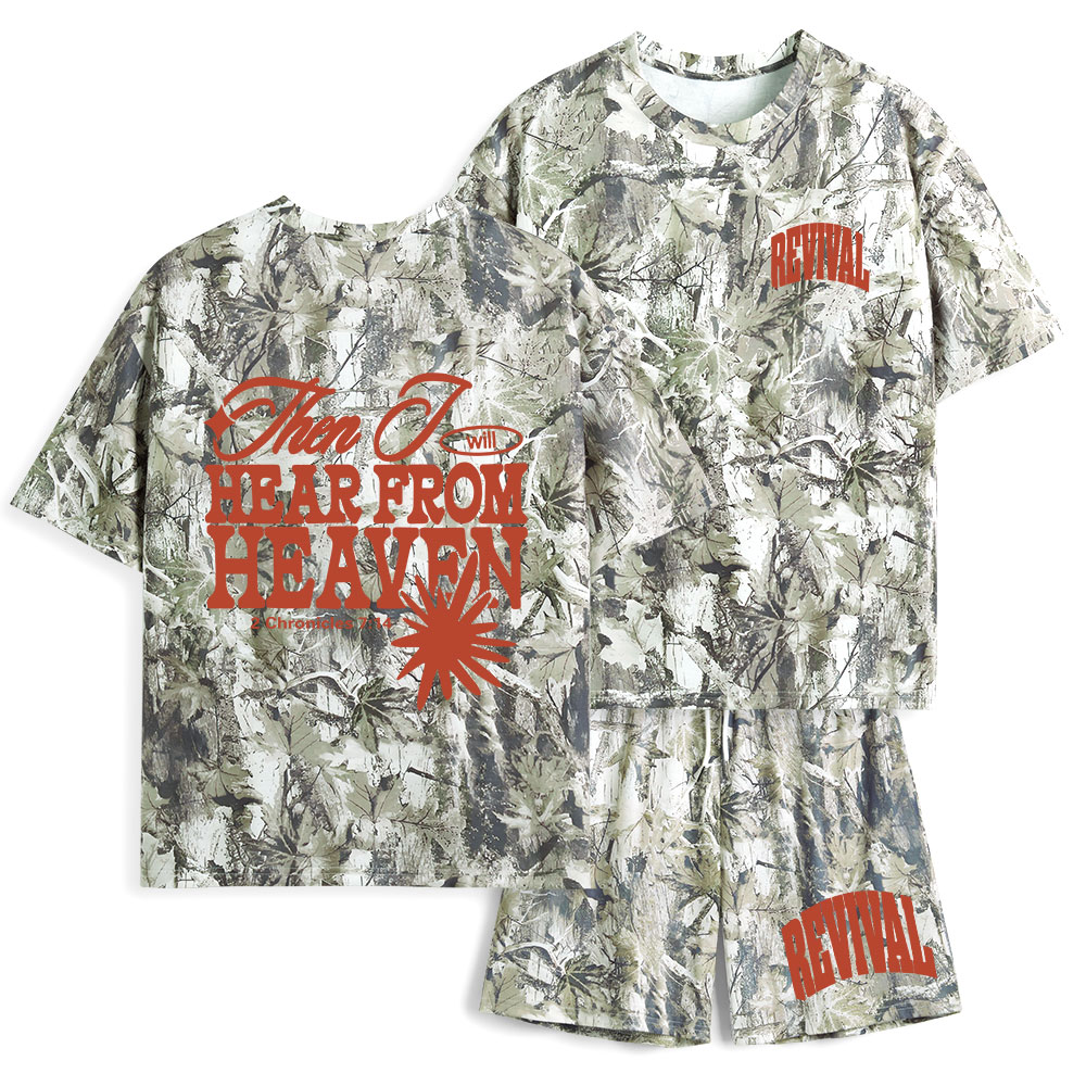 Hear From Heaven Christian Camo T-Shirt & Shorts