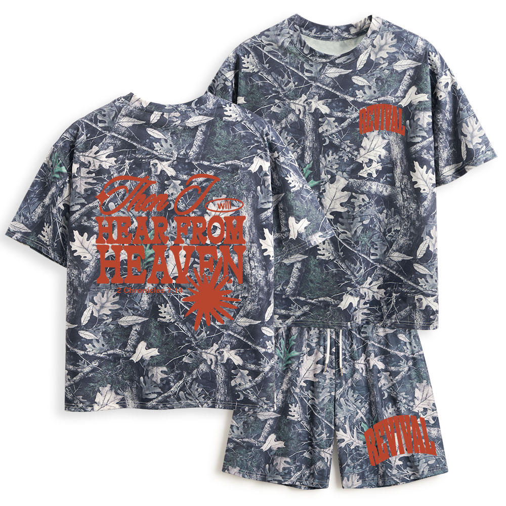 Hear From Heaven Christian Camo T-Shirt & Shorts