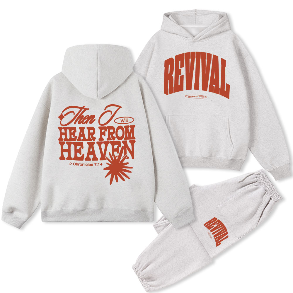 Hear From Heaven Christian Fleece Hoodie Set