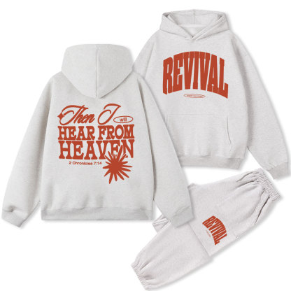Hear From Heaven Christian Fleece Hoodie Set