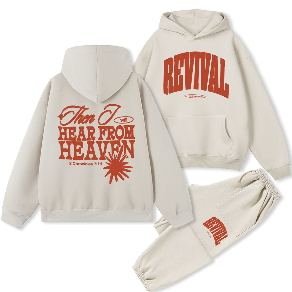 Hear From Heaven Christian Fleece Hoodie Set