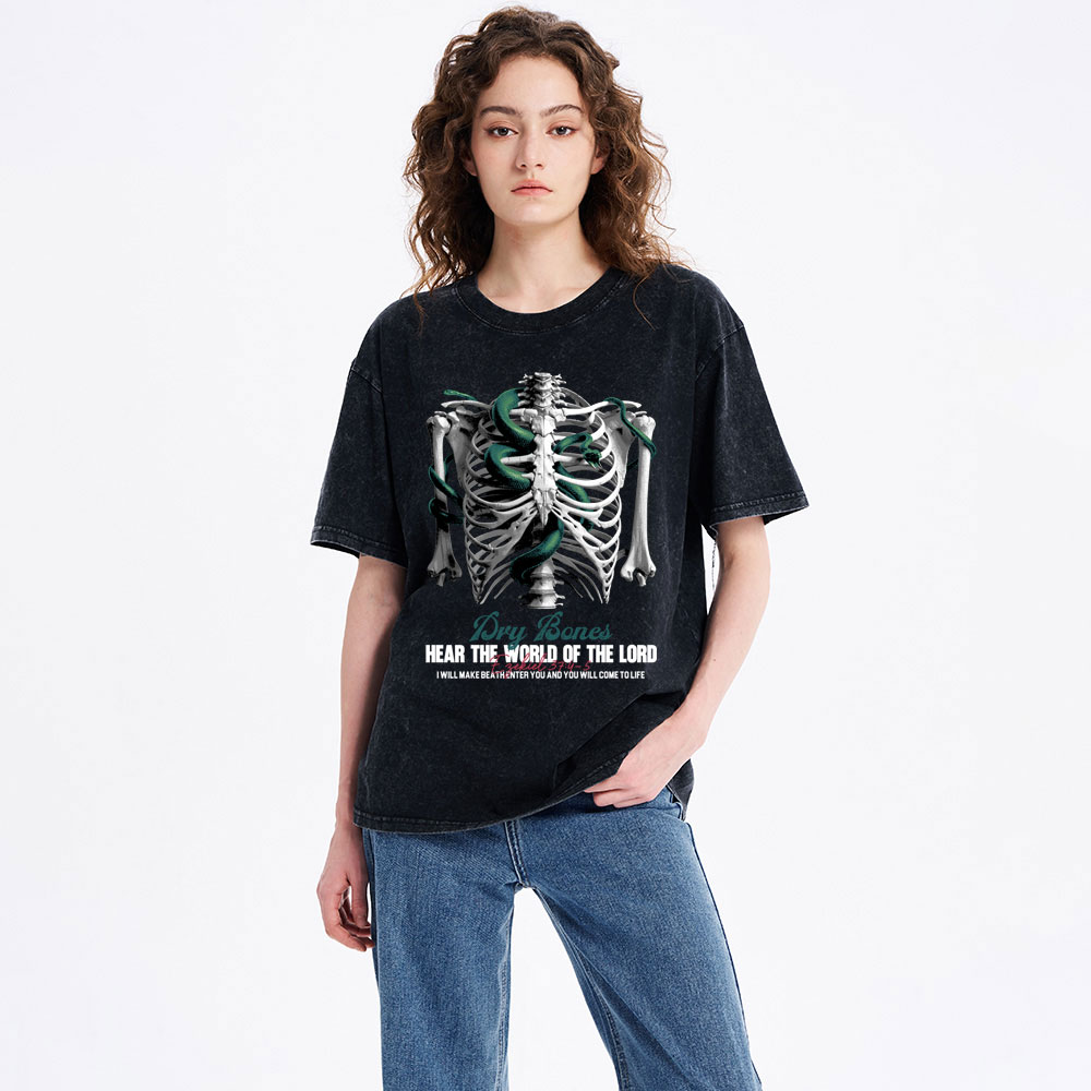 Hear The World Of The Lord Christian Washed T-Shirt