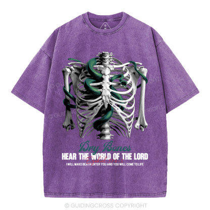 Hear The World Of The Lord Christian Washed T-Shirt