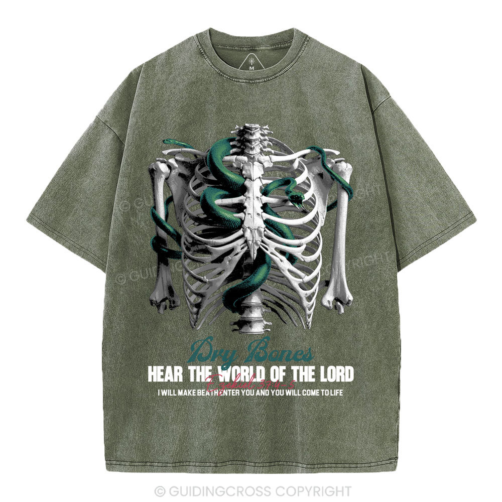 Hear The World Of The Lord Christian Washed T-Shirt