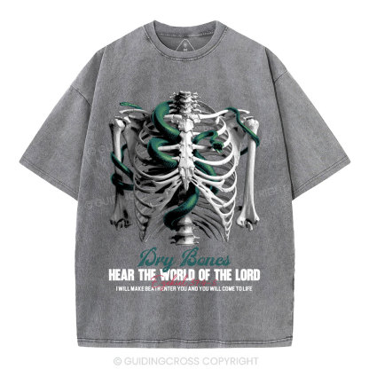 Hear The World Of The Lord Christian Washed T-Shirt