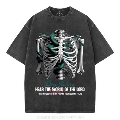 Hear The World Of The Lord Christian Washed T-Shirt