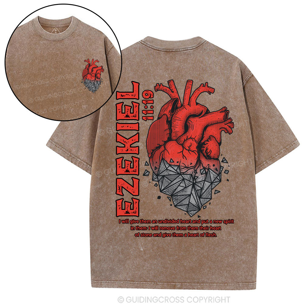 Heart Of Flesh Christian Washed T-Shirt