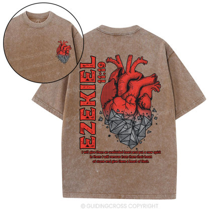 Heart Of Flesh Christian Washed T-Shirt