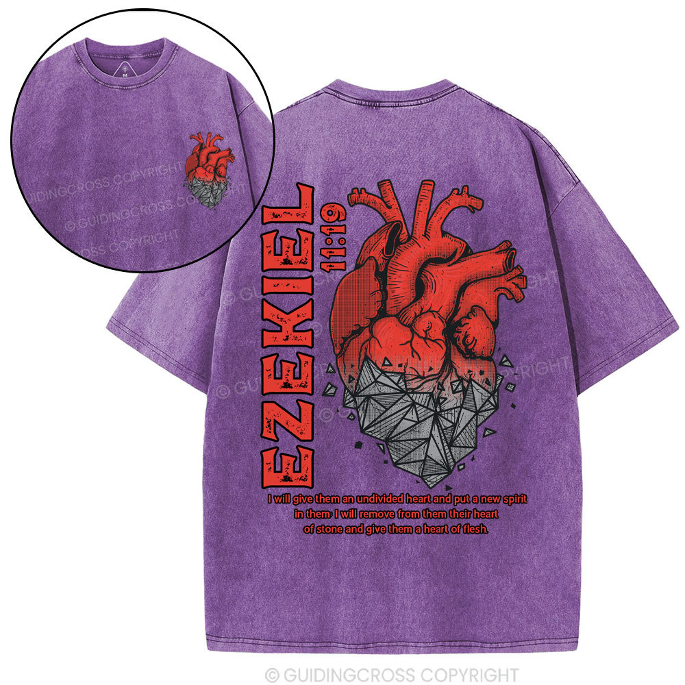 Heart Of Flesh Christian Washed T-Shirt