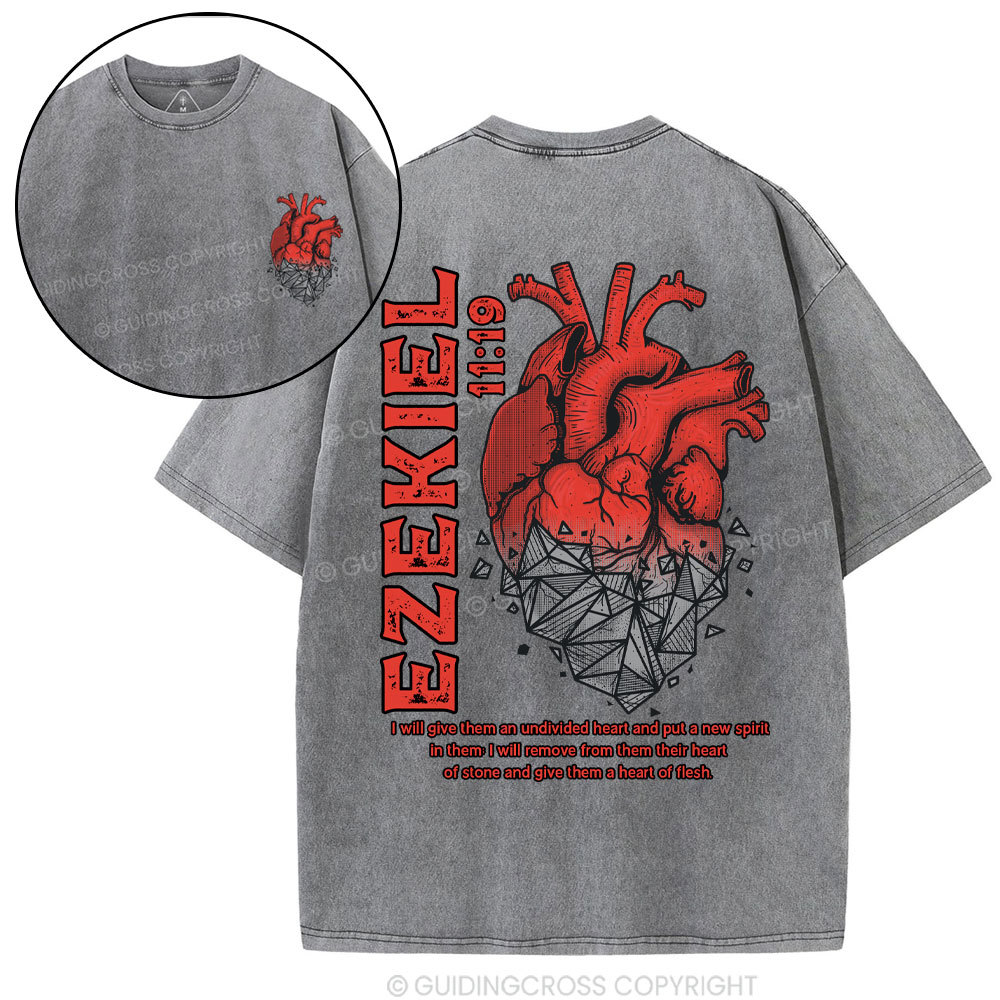 Heart Of Flesh Christian Washed T-Shirt