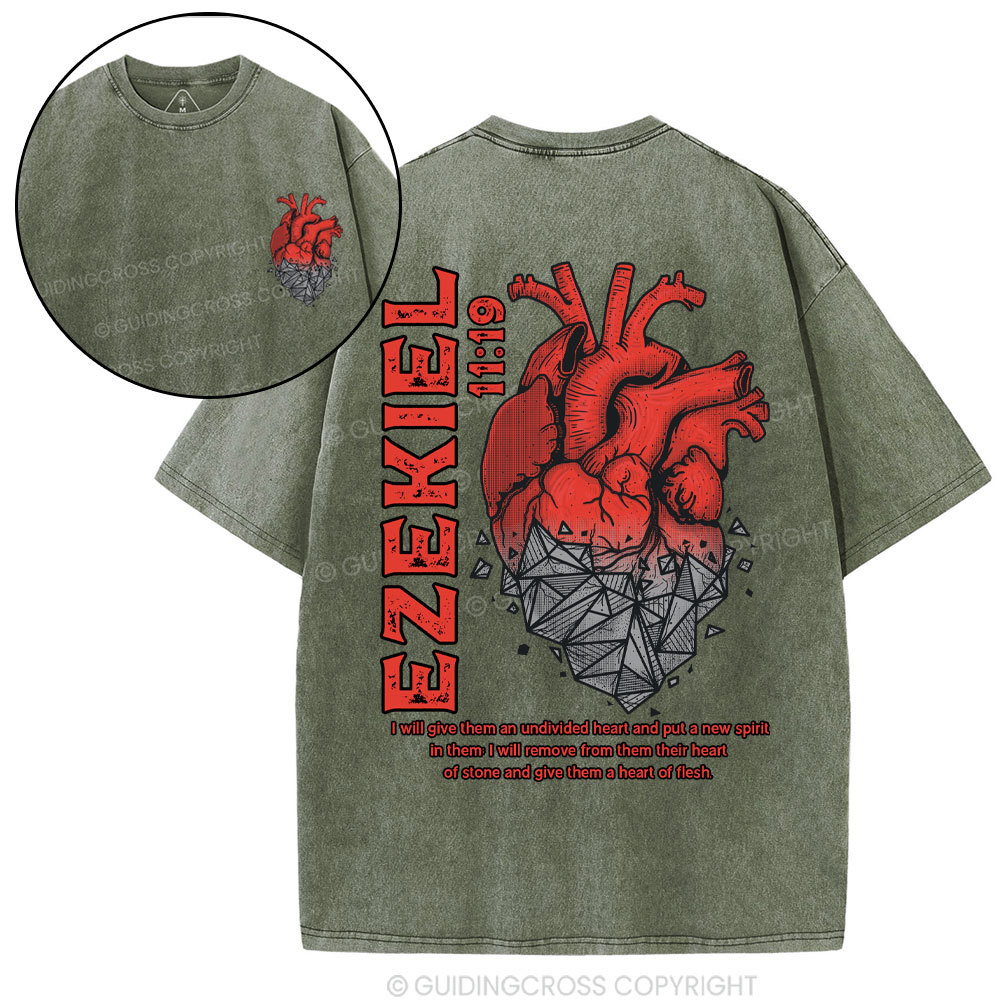 Heart Of Flesh Christian Washed T-Shirt