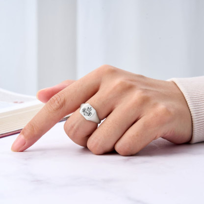 Heart Of God Christian 925 Sterling Silver Ring