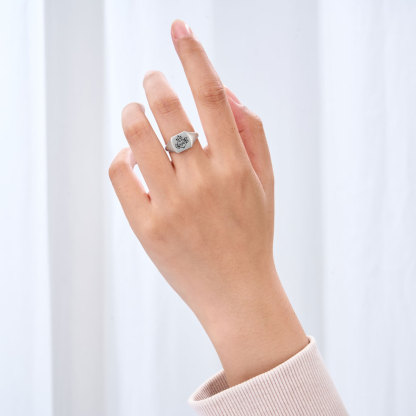Heart Of God Christian 925 Sterling Silver Ring