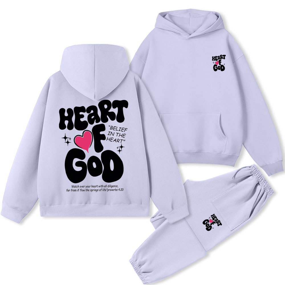 Heart Of God Christian Premium Fleece Hoodie Set