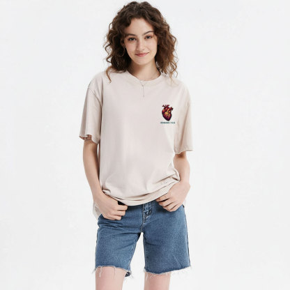 Hearts Burning With THe Same Flame  Christian Washed T-Shirt