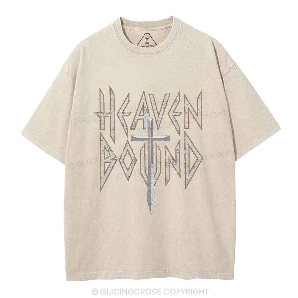 Heaven Bound Christian Washed T-Shirt