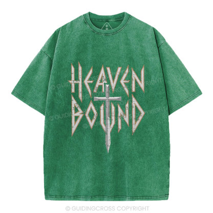 Heaven Bound Christian Washed T-Shirt