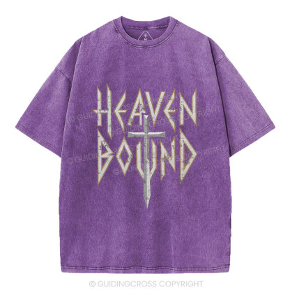 Heaven Bound Christian Washed T-Shirt