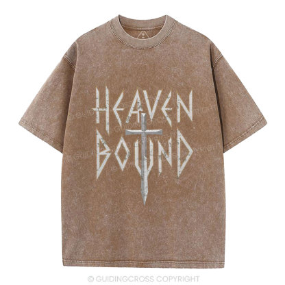 Heaven Bound Christian Washed T-Shirt