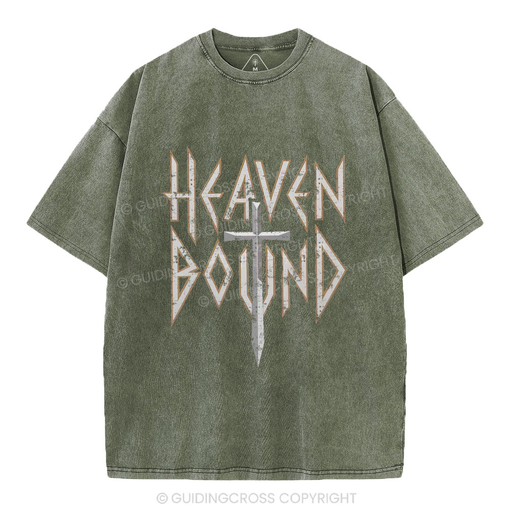 Heaven Bound Christian Washed T-Shirt