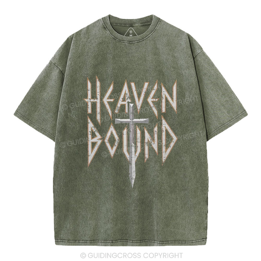 Heaven Bound Christian Washed T-Shirt