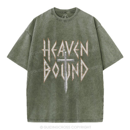 Heaven Bound Christian Washed T-Shirt