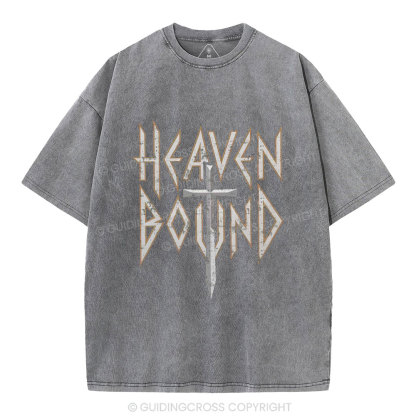 Heaven Bound Christian Washed T-Shirt