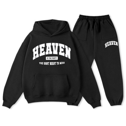 Heaven Christian Premium Fleece Hoodie Set