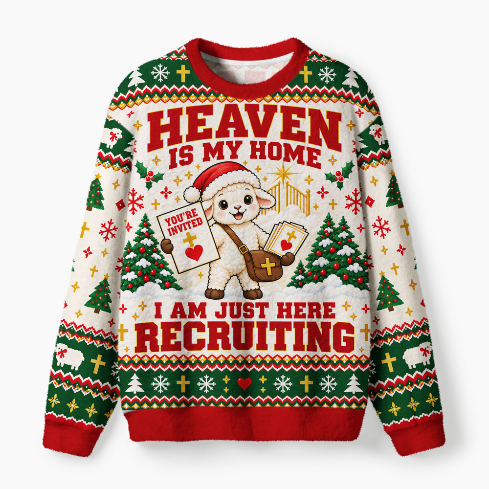 Heaven Is My Home Furry Lightweight Sweater