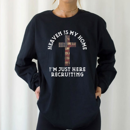 Heaven Is My Home Long Sleeve Christian T-Shirt
