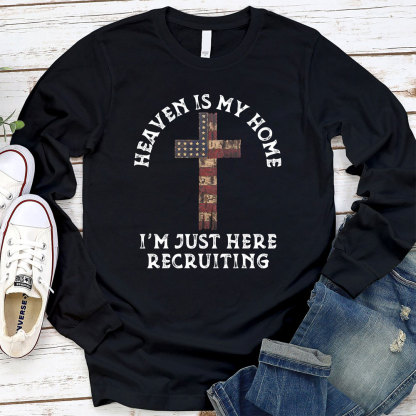 Heaven Is My Home Long Sleeve Christian T-Shirt