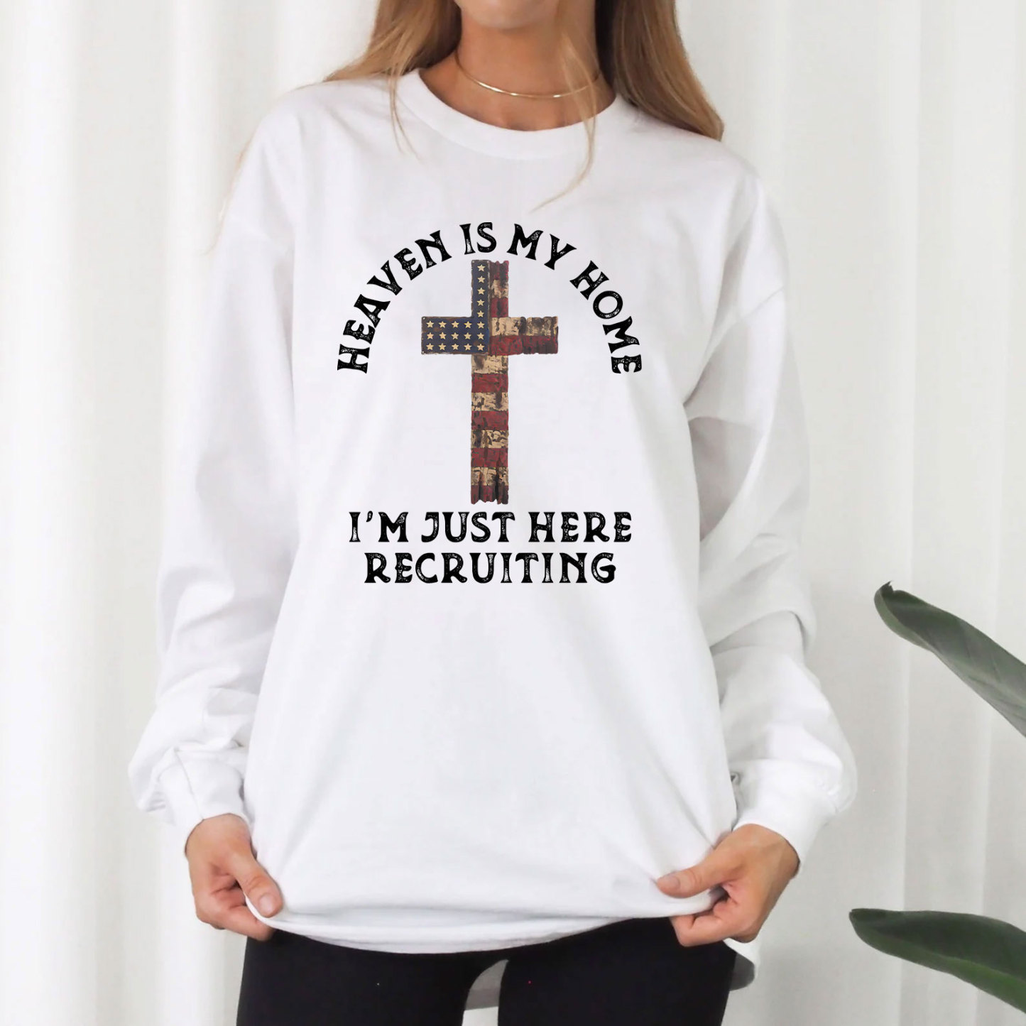 Heaven Is My Home Long Sleeve Christian T-Shirt