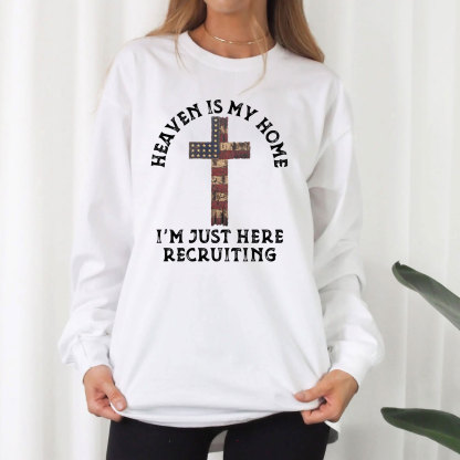 Heaven Is My Home Long Sleeve Christian T-Shirt