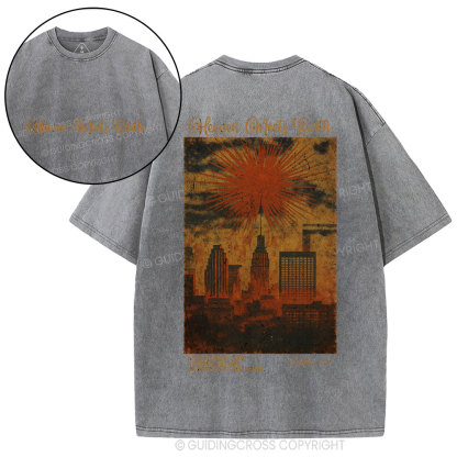 Heaven Meets Earth  Christian Washed T-Shirt
