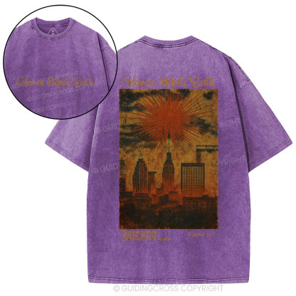 Heaven Meets Earth  Christian Washed T-Shirt
