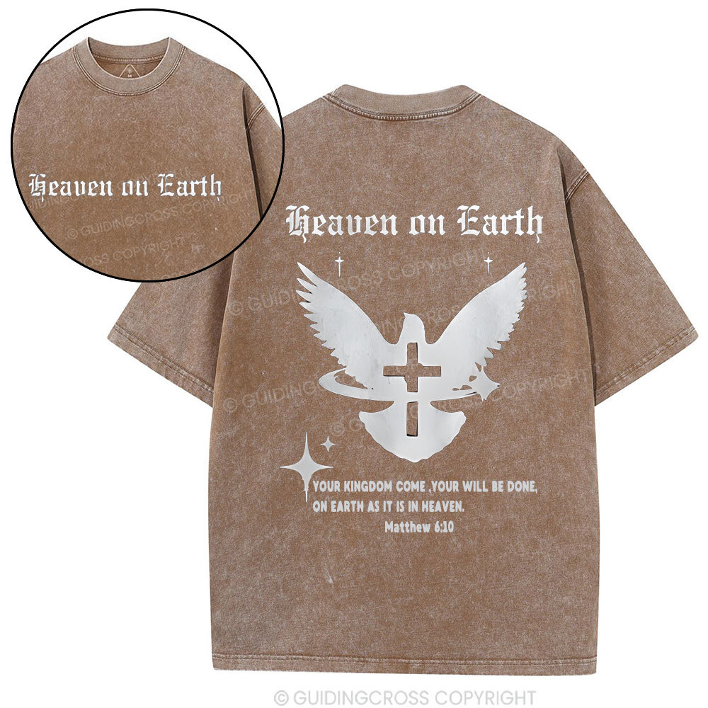 Double-sided sample washed T-Shirt Sale - GuidingCross