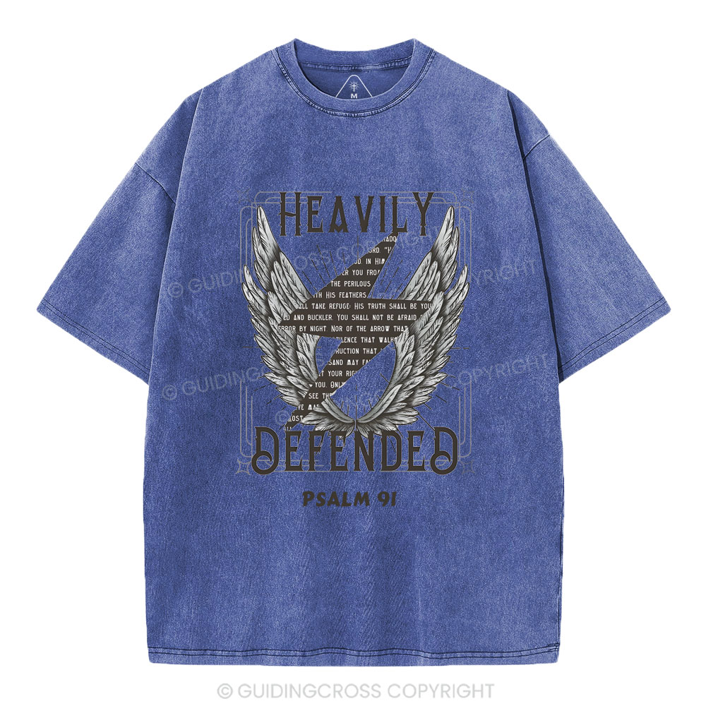 Heavily Defended Christian Washed T-Shirt