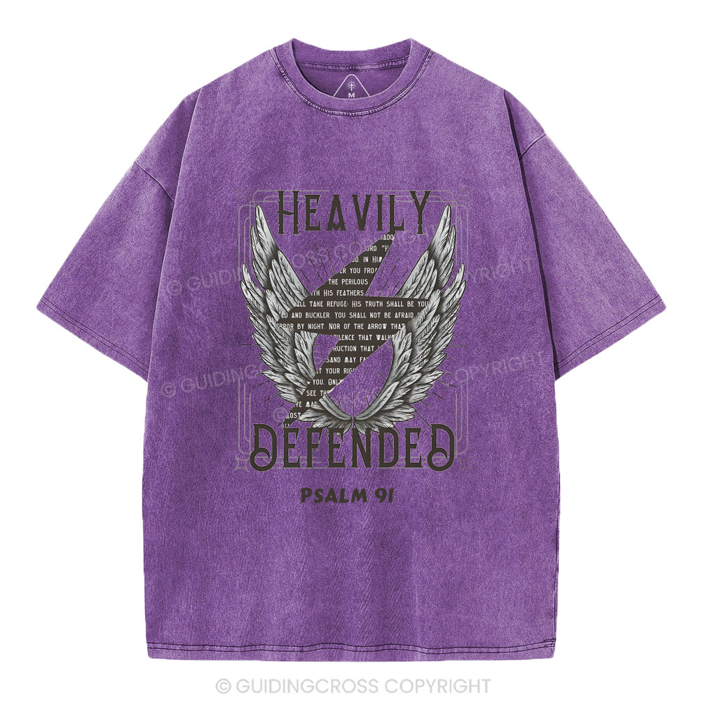 Heavily Defended Christian Washed T-Shirt