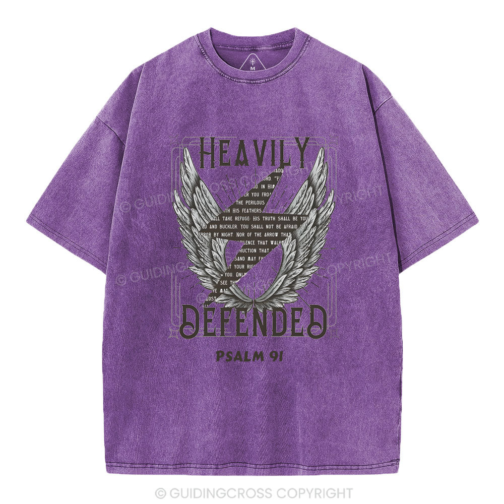Heavily Defended Christian Washed T-Shirt