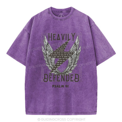 Heavily Defended Christian Washed T-Shirt